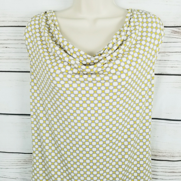 Banana Republic Tops - Banana Republic | Geometric Print Drape Neck Top